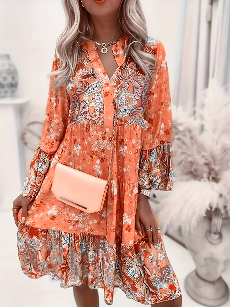 Ashley™ - Printed Boho Dress