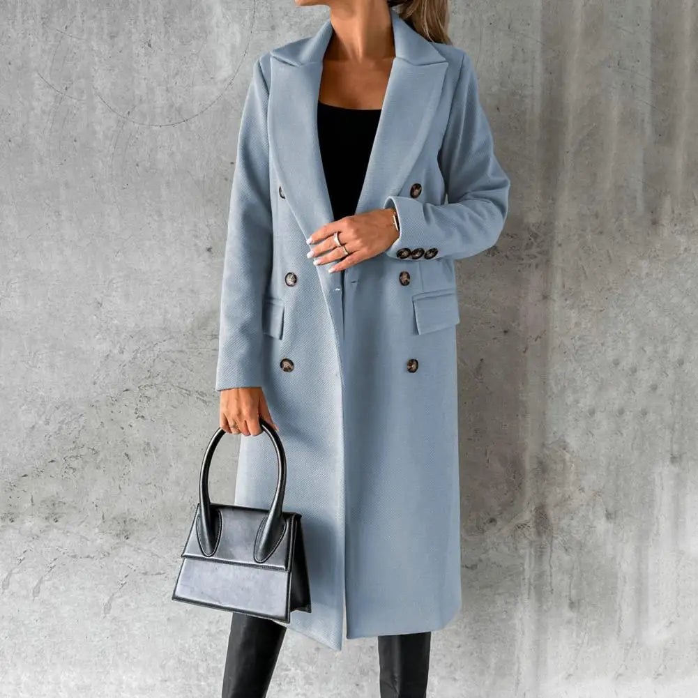 Genevieve™ - Timeless Double-Breasted Coat